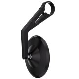 Rétroviseur d'embout de guidon Highsider pro Montana-Blast long – noir mat – à l'unité