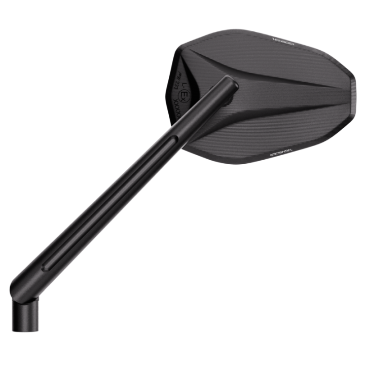 Rétroviseur de guidon Highsider pro Victory-X XL – noir mat – à l'unité