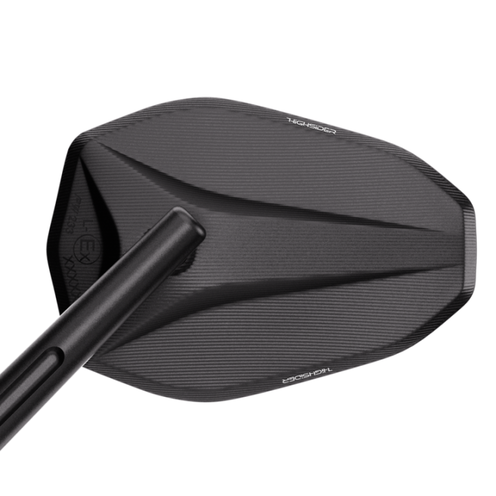 Rétroviseur de guidon Highsider pro Victory-X XL – noir mat – à l'unité