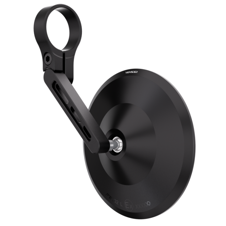 Rétroviseur d'embout de guidon Highsider pro Montana-Blast court – noir mat – à l'unité