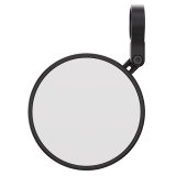 Rétroviseur d'embout de guidon Highsider pro Montana-Blast court – noir mat – à l'unité