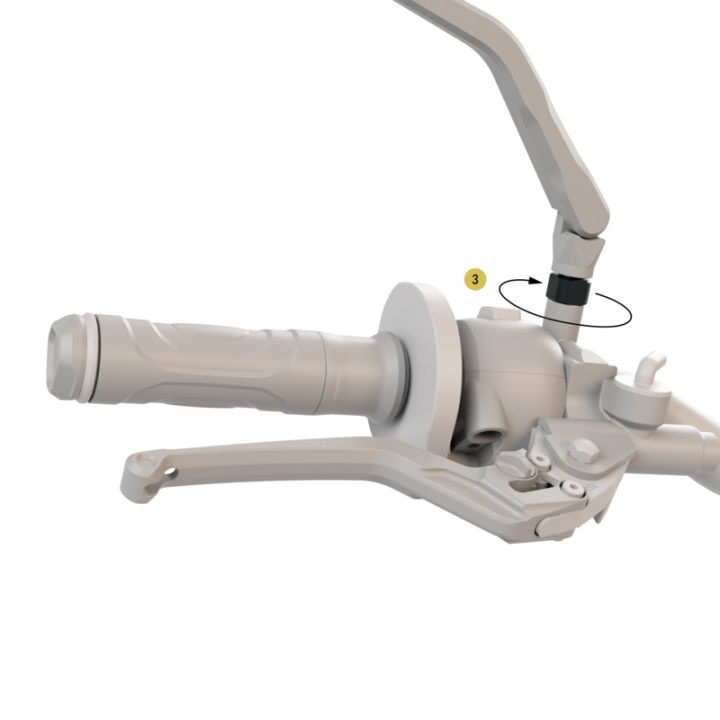 Adaptateur de rétroviseur Highsider pro M8x1,25 - filetage droit vers gauche