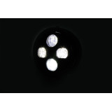 Feu avant LED Highsider pro Atlanta - 5 3/4 pouces - homologué E - noir - à l'unité