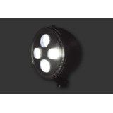 Feu avant LED Highsider pro Atlanta - 5 3/4 pouces - homologué E - noir - à l'unité