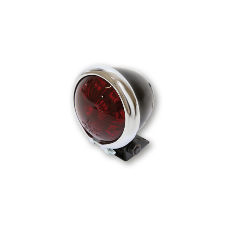 Feu arrière LED Highsider smart Bates Style homologué - verre rouge - l'unité 255-130