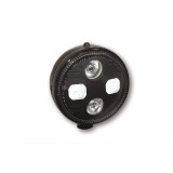 Feu avant LED Highsider pro Atlanta - 5 3/4 pouces - homologué E - noir - à l'unité