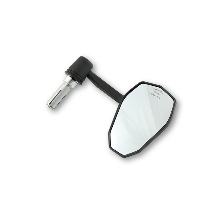 Rétroviseur d'embout de guidon Highsider pro Victory-X avec clignotants LED - noir - l'unité