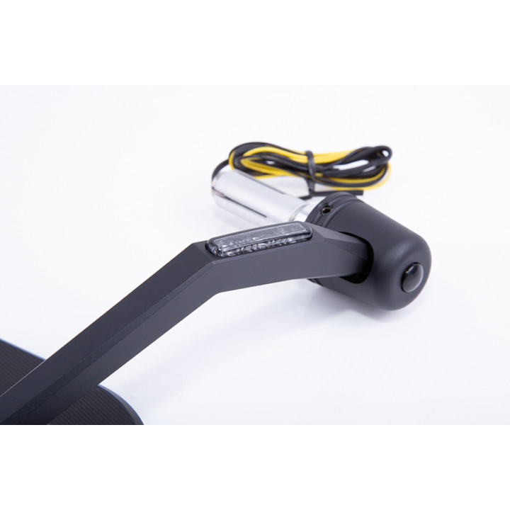 Rétroviseur d'embout de guidon Highsider pro Victory-X avec clignotants LED - noir - l'unité