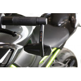Rétroviseur d'embout de guidon Highsider pro Victory-X avec clignotants LED - noir - l'unité