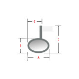 Rétroviseur d'embout de guidon Highsider pro Victory-X avec clignotants LED - noir - l'unité