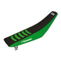 Housse de selle Blackbird Double Grip 3 vert/noir Kawasaki KX250F/450F