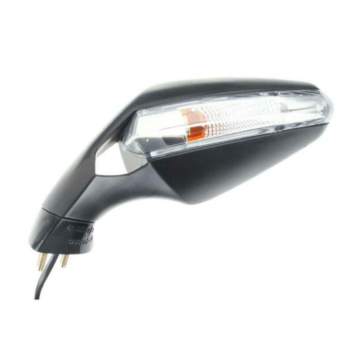 Rétroviseur avec clignotant Highsider smart gauche type origine - noir Derbi GPR