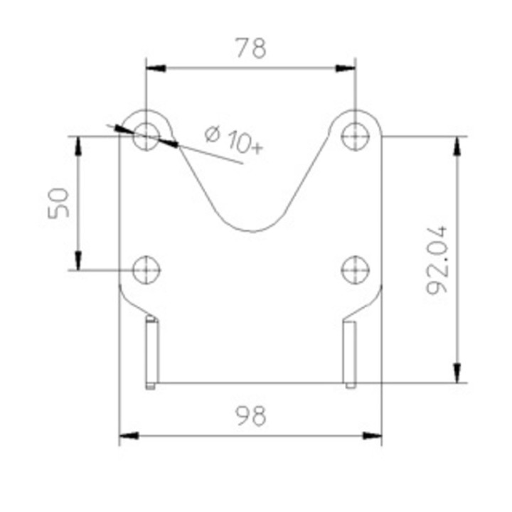 Support de plaque universel Highsider pro Type | Oxmoto
