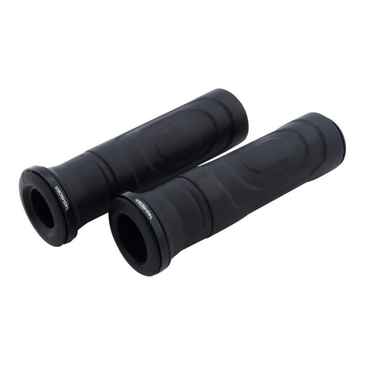 Revêtements Highsider pro Montana en caoutchouc – 7/8 inch (22.2 mm) / 125 mm – noir – la paire