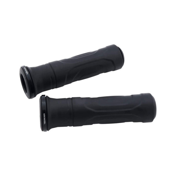 Revêtements Highsider pro Montana en caoutchouc – 7/8 inch (22.2 mm) / 125 mm – noir – la paire