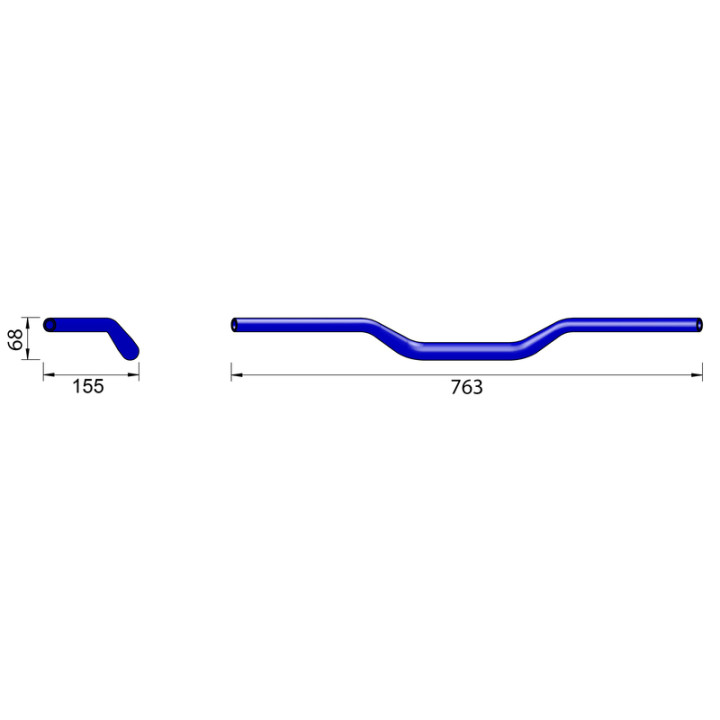 Guidon Highsider pro X-Bar Superbike X01 1140828 | Oxmoto