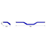 Guidon Highsider pro X-Bar Tour Bar XB3 | Oxmoto