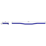 Guidon Highsider pro Wide Bar L11 1140747 | Oxmoto