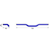 Guidon Highsider pro X-Bar Superbike Flat XN1 | Oxmoto