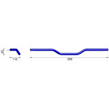 Guidon Highsider pro Street Bar (High) A04 | Oxmoto