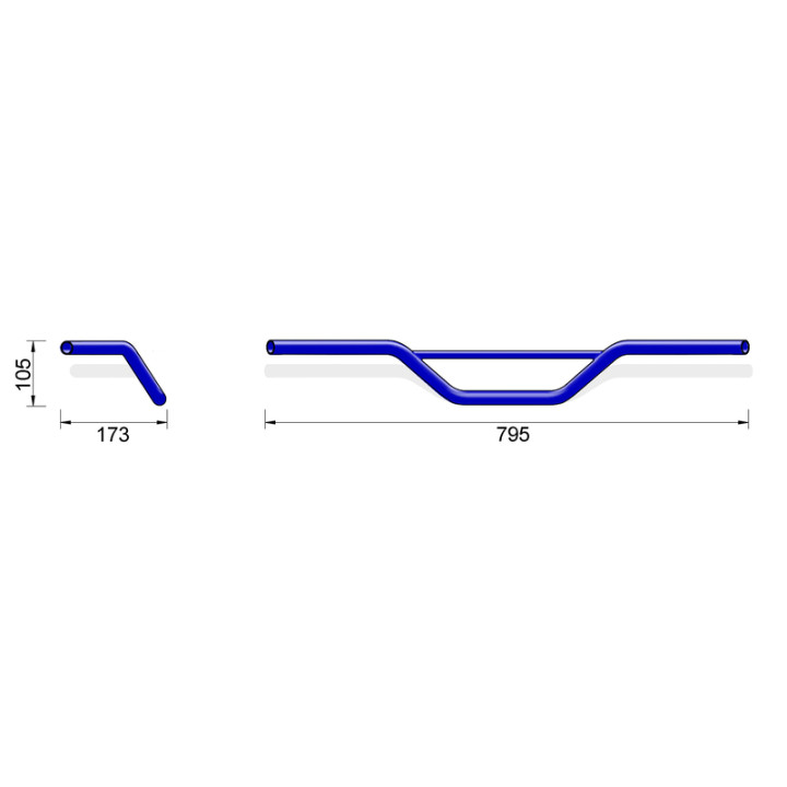 Guidon Highsider pro Cross MX2 1140740 | Oxmoto