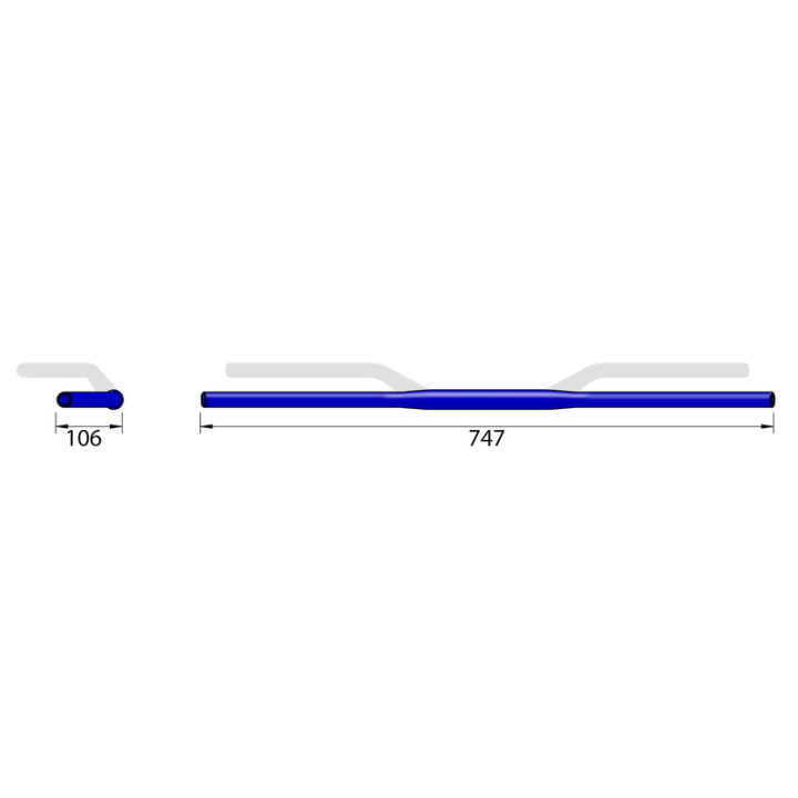 Guidon Highsider pro X-Bar Drag Bar XD1 | Oxmoto