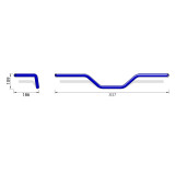 Guidon Highsider pro Flat Track L14 1140736 | Oxmoto