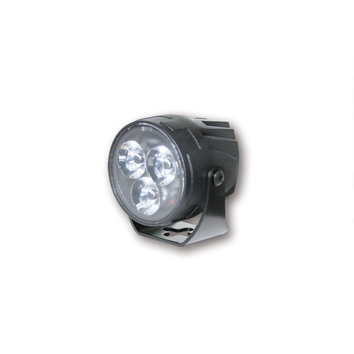 Feu avant LED Highsider pro Satellite - homologué E - noir - à l'unité