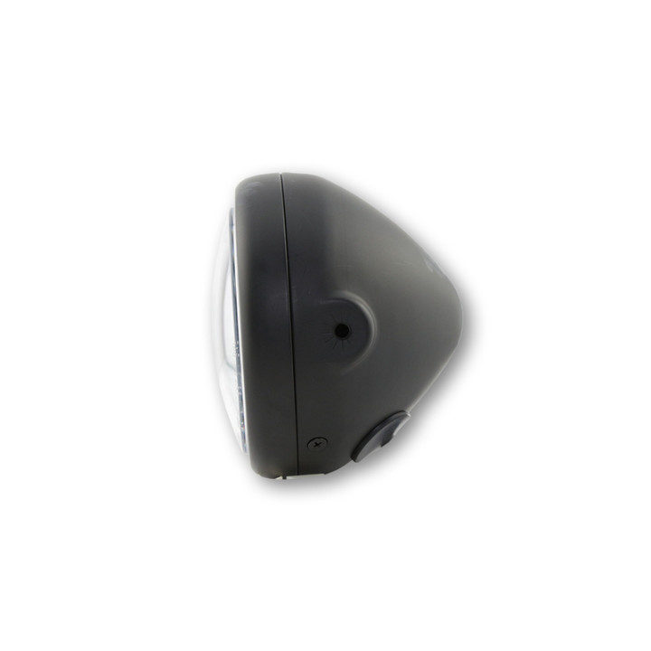 Feu avant LED Highsider pro Pecos Type 6 - 5 3/4 pouces - fixation latérale - avec TFL - noir