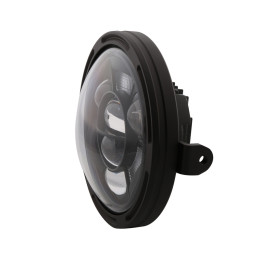 Feu avant LED Highsider pro Frame-R1 Type 11 - 7 pouces - fixation latérale - noir