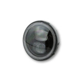 Insert de phare LED Highsider pro Type 7 - 5 3/4 pouces - avec feu de stationnement - rond - homologué E - noir