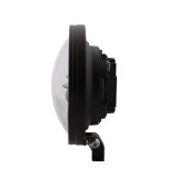 Feu avant LED Highsider pro Frame-R1 Type 11 - 7 pouces - fixation inférieure - homologué E - noir - à l'unité