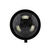 Feu avant LED Highsider pro Frame-R1 Type 11 - 7 pouces - fixation inférieure - homologué E - noir - à l'unité