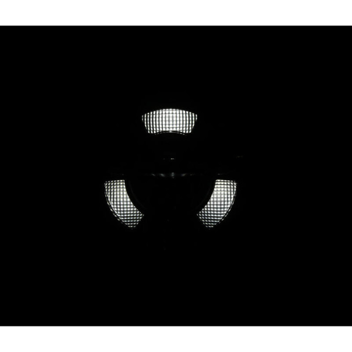 Feu avant LED Highsider pro Frame-R1 Type 11 - 7 pouces - fixation inférieure - homologué E - noir - à l'unité