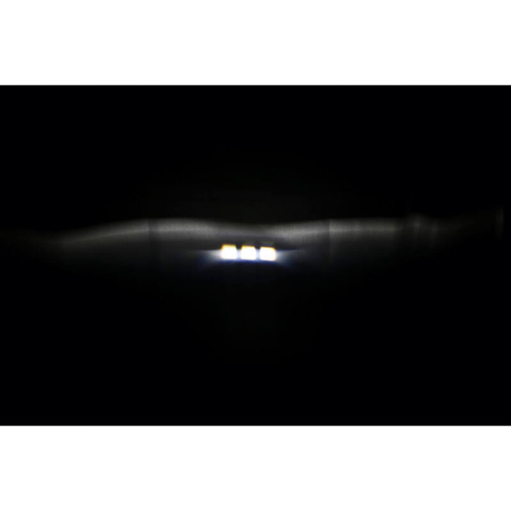 Feu avant LED Highsider pro Frame-R1 Type 11 - 7 pouces - fixation inférieure - homologué E - noir - à l'unité