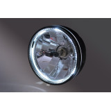 Feu avant H4 Highsider pro Skyline - 5 3/4 pouces - feux de position LED - homologué E - noir - à l'unité
