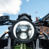 Insert de phare LED Highsider pro Type 8 - 7 pouces - homologué E - noir - à l'unité