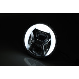 Insert de phare LED Highsider pro Type 8 - 7 pouces - homologué E - chromé - à l'unité