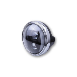 Feu avant LED Highsider pro LTD Type 8 - 7 pouces - avec TFL - avec feux directionnels - homologué E - noir - à l'unité