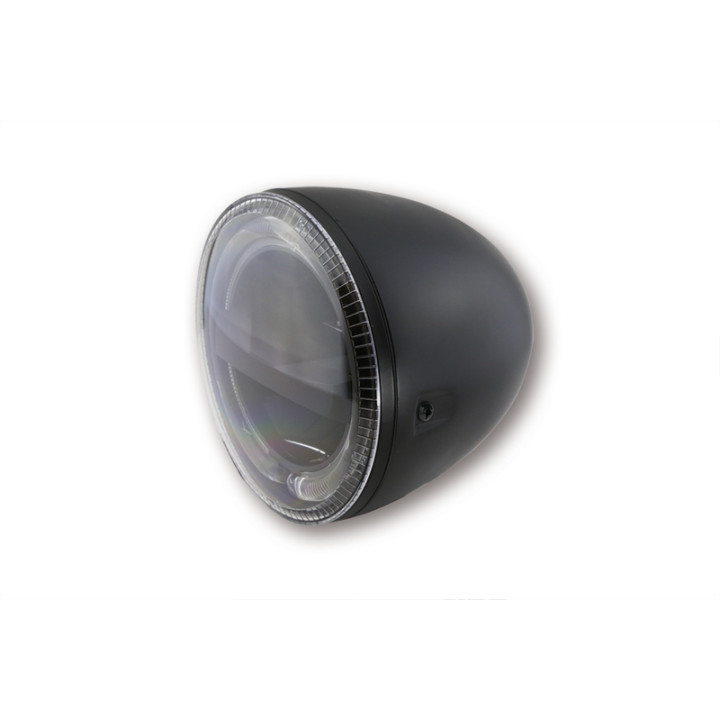 Feu avant LED Highsider pro Circle - 5 3/4 pouces - homologué E - noir - à l'unité