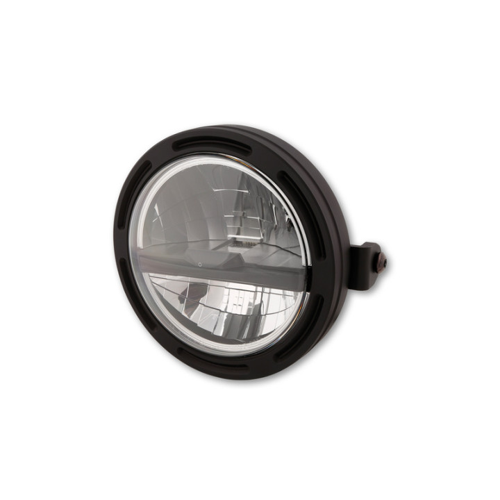 Feu avant LED Highsider pro Frame-R2 Type 5 - 5 3/4 pouces - fixation latérale - noir