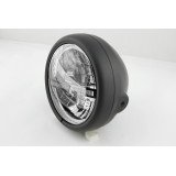 Feu avant LED Highsider pro Pecos Type 12 - 5 3/4 pouces - fixation latérale - avec TFL - noir