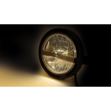 Feu avant LED Highsider pro Frame-R2 Type 5 - 5 3/4 pouces - fixation latérale - noir