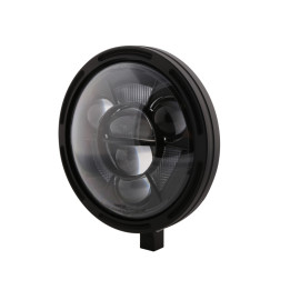 Feu avant LED Highsider pro Frame-R1 Type 11 - 7 pouces - fixation inférieure - noir