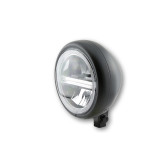 Feu avant LED Highsider pro Pecos Type 6 - 5 3/4 pouces - fixation inférieure - avec TFL - noir