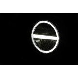 Feu avant LED Highsider pro Pecos Type 6 - 5 3/4 pouces - fixation inférieure - avec TFL - noir