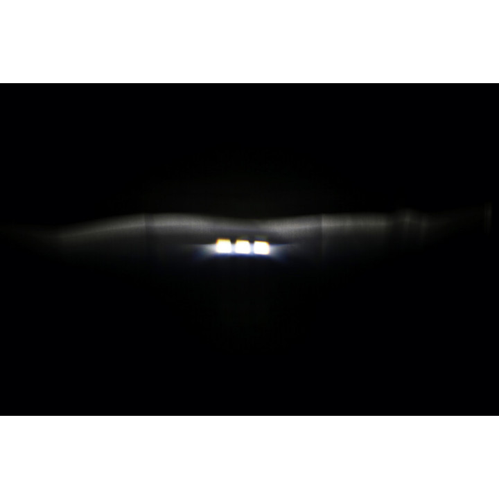 Feu avant LED Highsider pro Frame-R1 Type 11 - 7 pouces - fixation inférieure - noir