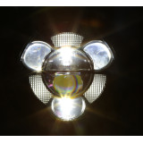 Feu avant LED Highsider pro Frame-R1 Type 11 - 7 pouces - fixation inférieure - noir