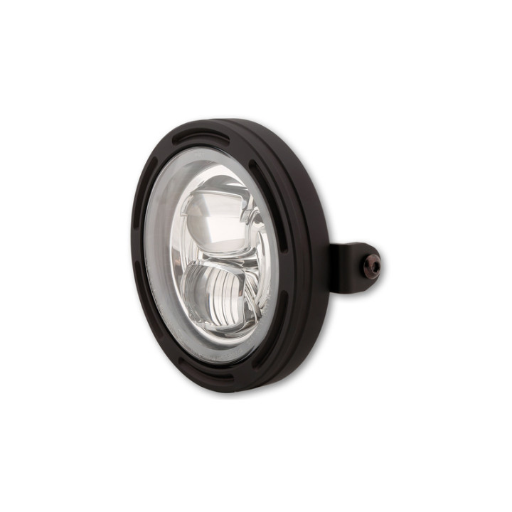 Feu avant LED Highsider pro Frame-R2 Type 7 - 5 3/4 pouces - fixation latérale - noir