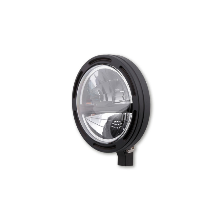 Feu avant LED Highsider pro Frame-R2 Type 5 - 5 3/4 pouces - fixation inférieure - noir